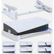 Support horizontal PS5 Slim Pro avec vis, support pour console Playstation 5, fixation stable à l'horizontale, compatible avec les accessoires PS5
