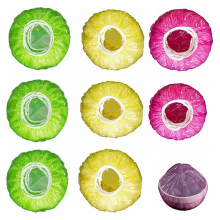 Ensemble de 60 couvercles alimentaires colorés pour bols et tasses, couvercles élastiques réutilisables pour la conservation en cuisine