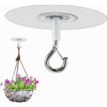 crochets de plafond autocollants avec verrouillage de sécurité, crochets muraux robustes sans perçage, crochets adhésifs extra-forts pour plantes