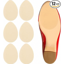 Lot de 12 semelles antidérapantes pour chaussures et talons hauts, protections adhésives transparentes