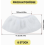 8 Pack Microfibre Steam Cleaner Covers Compatible with Easyfix SC1 SC2 SC3 SC4 SC5 SC7 Replacement Cloth Set, White 2