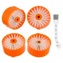 4er-Pack Ersatzfilter für Akku-Stielstaubsauger, kompatibel mit BSVF1, BSV2020G, BSV2020P und BSV2020WAPB, waschbarer Staubfilter
