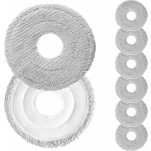 8er-Pack Mikrofaser-Wischpads für Saugroboter, Premium-Ersatzpads kompatibel mit X20 Max, X20 Pro, X20 Plus