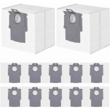 24 stofzakken voor de automatische stofopvangbak van de Roborock Q10, S5, X5, Q7, L5, M5, S8, S7 MaxV Ultra, Q8 Max, Q5 Pro en Q5 Max stofzu