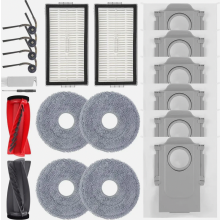 Accessoirekit voor stofzuigers Saros 10R, Saros 20, Qrevo CurvX en Qrevo Curv 2 Pro/ProX, met hoofdborstel en HEPA-filter.