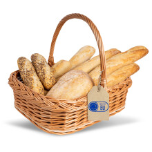 Creative Home Weidentablett Korbtablett mit Henkel | 40x32 cm (+/- 2 cm)