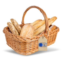 Creative Home Weidentablett Korbtablett mit Henkel | 55x42 cm (+/-2cm)