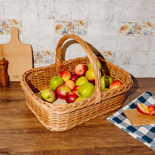 Creative Home Weidentablett Korbtablett mit Henkel | 55x42 cm (+/-2cm) 1
