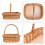 Creative Home Weidentablett Korbtablett mit Henkel | 40x32 cm (+/- 2 cm) 6