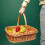 Creative Home Weidentablett Korbtablett mit Henkel | 40x32 cm (+/- 2 cm) 4