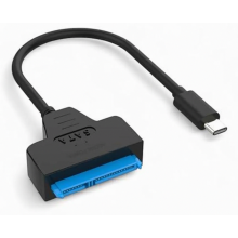 USB-C-auf-SATA-Adapterkabel, USB 3.1 Gen 1 6 Gbit/s, 22-polig für 2,5-Zoll-Festplatten und SSDs, Hochgeschwindigkeits-Datenübertragung, Plug