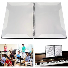 Notenmappe im A4-Format, 30 Seiten, 60 Fächer, Klaviernoten-Organizer, Dokumentenmappe, Präsentationsmappe für Musik