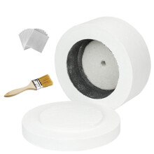 Large Microwave Kiln with Kiln Paper,Fusing Glass Jewelry DIY Tools, for Melting Jewelry Making Fuseworks Beginners