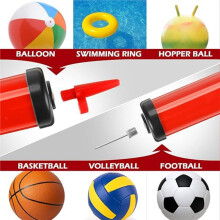 10Pcs Pump with Needles & Hose - Inflator for Basketball, Football, Soccer, Volleyball, Games & Training