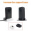 For  X6 Camera Anti-Slip Base Desktop Enlarged Support Fixed Bracket Tabletop Tripod Mount Holder Black 2