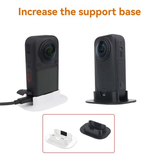 For  X6 Camera Anti-Slip Base Desktop Enlarged Support Fixed Bracket Tabletop Tripod Mount Holder Black 1