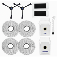 10-delige accessoirekit voor de DEEBOT T30 PRO Omni, T30 Omni en T30 Max stofzuiger, inclusief 2 stofzakken en 4 dweildoeken.