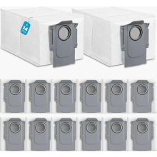 14-delige set stofzakken voor robotstofzuigers, compatibel met S8 MaxV Ultra, Qrevo, Qrevo Pro, Saros 10R, Saros 10, QV35A, Qrevo S