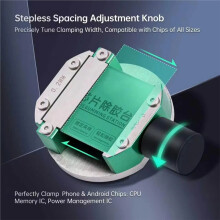 IC Chip Degumming Station Dual Thickness 0.2mm/0.4mm for BGA CPU IC Glue Removal with Tempered Glass and Metal Base
