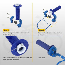 Kit de Câble D'Accélérateur pour -Moto (7/8") Compatible avec les Modèles BT200X, CC100X, CRF, SSR et TTR (50cc, 90cc, 110cc, 125cc) et Quads