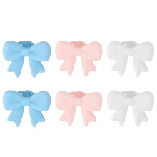 Set van 6 Siliconen Strikjes Als Koptelefoonaccessoires, Schattige Clip- Strikjes voor Je Koptelefoon