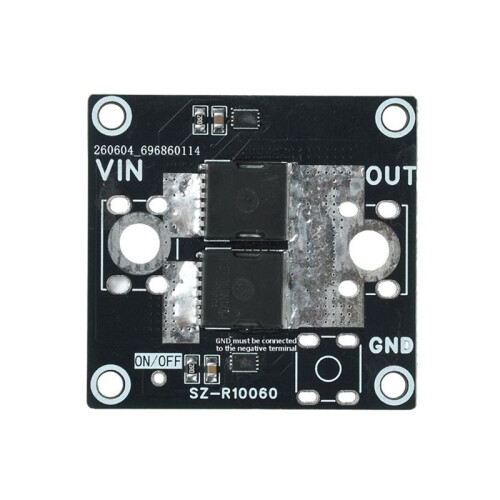 High Current Ideal Diode Module  5-100V 50A Ideal Diode Module Dual Chip Solar Backfeed Battery Reverse Protection A 1
