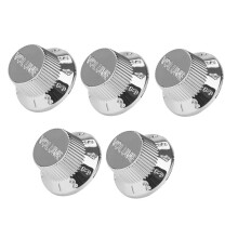 5Pcs Electric Guitar Control Knobs Speed Knob Replacement Potentiometer Cap for 6mm Shaft Guitar Potentiometer V