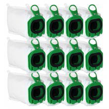 Paquete de 12 bolsas para aspiradora inalámbrica VB100 FP100, bolsas de filtro de alta calidad para la limpieza del hogar.
