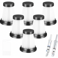Paquete de 6 filtros HEPA para aspiradora inalámbrica, juego de filtros de repuesto para máquinas de limpieza y barrido domésticas.
