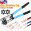 6mm² - 50mm² Plug Crimp Crimping Tool Battery Cable Lug Hex Terminal Crimper UK 1