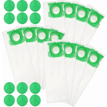 12 Pack Vacuum Cleaner Bags, Premium Filter Bags Replacement for Airbelt K1 K2 K3 6629-ER 6695-ER, Durable Dust Collecti