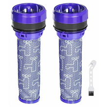 2 Pack Pre Motor Filter for Vacuum Cleaner, Washable Replacement Filter Set for Daily Maintenance, Compatible Models Inc