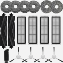 Replacement Parts for Robot Vacuum Mop, Mop Pads X6, Filters X4, Main Brushes X2, Side Brushes X4 Compatible with L10 Se