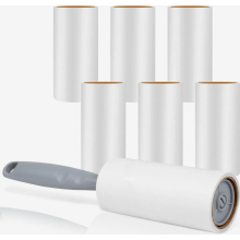 Lint Roller, 420 Extra Sticky Sheets with 1 Handle, Effective Pet Hair Remover for Clothes, Sofa, Bed and Carpet, 7 Roll