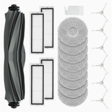 Replacement Parts Accessory Set for Robot Vacuum Cleaner, 1 Main Brush, 4 Filters, 8 Mop Cloths, 6 Side Brushes, 1 Clean