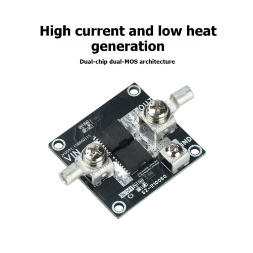 High Current Ideal Diode Module  5-100V 50A Ideal Diode Module Dual Chip Solar Backfeed Battery Reverse Protection B