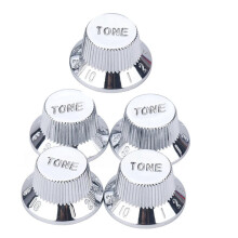 5Pcs Electric Guitar Control Knobs Speed Knob Replacement Potentiometer Cap for 6mm Shaft Guitar Potentiometer T