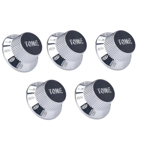 5Pcs Electric Guitar Control Knobs Speed Knob Replacement Potentiometer Cap for 6mm Shaft Guitar Potentiometer T 1