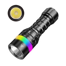 Sofirn SD08 3200lm Dyklampa Räckvidd 385m Dyklampa Undervattensdjupficklampa med 360 RGB-Indikator