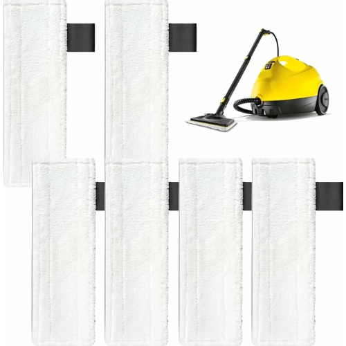 6 Pack Replacement Microfiber Cloths for Steam Mop, Compatible with EasyFix Models SC1, SC2, SC3, SC4, SC5, Durable Floo