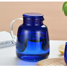 Glass Carafe with Lid, Clear Transparent Glass Pitcher for Water, Juice and Cold Drinks