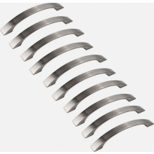 10 Pack Kitchen Cabinet Handles, Brushed Nickel Door Pulls, Stainless Steel, 96mm Center to Center, Durable Chrome Finis
