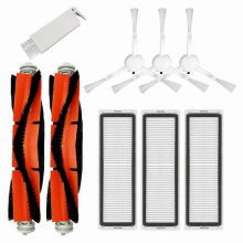 Replacement Parts Accessory Set for Robot Vacuum, 2 Roller Brushes, 3 Filters, 3 Side Brushes, 1 Cleaning Brush and Dust