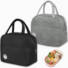Small Insulated Cooler Bag 5.5L, 2 Pack Foldable Lunch Bags with Foil Lining, Portable Lunch Tote for Work, Camping, Tra