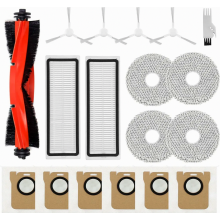 Replacement Accessory Kit for Robot Vacuum, Main Brush, Side Brushes, HEPA Filters, Mop Cloths and Dust Bags, Compatible