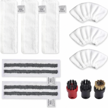 Steam Cleaner Accessories for EasyFix SC1 SC2 SC3 SC4 SC5, Microfiber Cloths for Floor Nozzle and Hand Nozzle Covers, Ro
