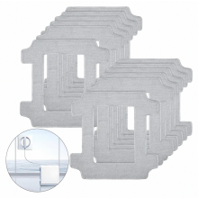 12-Pack Washable Microfiber Cleaning Cloths for Window Cleaning in Living Room, Bathroom, Office and More Areas