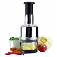 Classic Rotating Blade Chopper Quickly and Efficiently Chops Nuts, Onions, Chocolate and More, Automatic Rotation Choppe