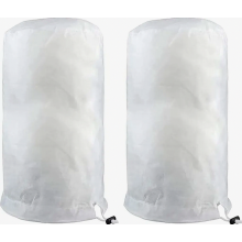 Confezione da 2 grandi coperture invernali per piante, 2,0 x 2,4 m, sacchi di protezione antigelo con cerniera e coulisse per alberi, palme