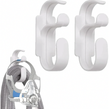 Confezione da 2 supporti per tubo CPAP bianchi con design antiscivolo, gancio per maschera per macchina CPAP, apnea notturna e shisha, anti-